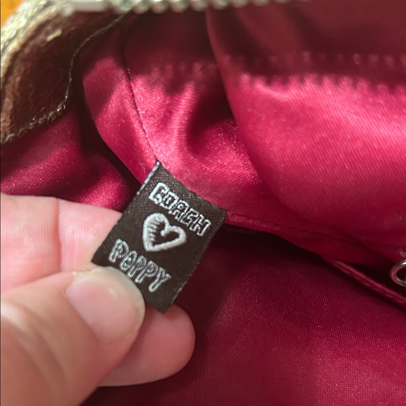 Coach Poppy beige and Metallic Shoulder Bag - Picture 10 of 11